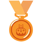 Bronzemedaille + Geburtstagskuchen