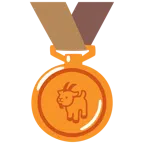 Bronzemedaille + Ziege