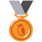Bronzemedaille + Pinguin