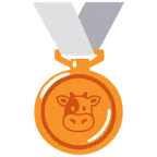 Bronzemedaille + Kuhgesicht