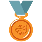 Bronzemedaille + blasender Wal