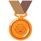 Bronzemedaille + Affengesicht