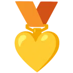 Bronzemedaille + gelbes Herz