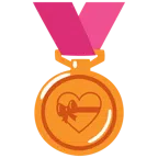 Bronzemedaille + Herz mit Schleife
