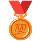 Bronzemedaille + 100 Punkte