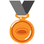 Bronzemedaille + Loch