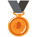 Bronzemedaille + Spinne