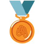 เหรียญทองแดง + คลิปหนีบกระดาษคู่
