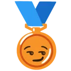 Bronzemedaille + süffisant lächelndes Gesicht