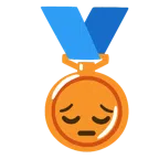 Bronzemedaille + nachdenkliches Gesicht