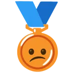 Bronzemedaille + verwundertes Gesicht