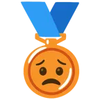Bronzemedaille + besorgtes Gesicht
