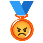 Bronzemedaille + schmollendes Gesicht