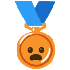Bronzemedaille + entsetztes Gesicht
