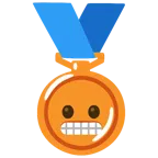 Bronzemedaille + Grimassen schneidendes Gesicht