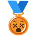 Bronzemedaille + benommenes Gesicht