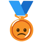Bronzemedaille + betrübtes Gesicht