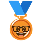 Bronzemedaille + Strebergesicht