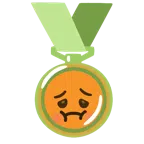 Bronzemedaille + würgendes Gesicht