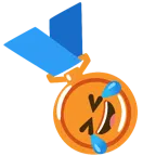 Bronzemedaille + sich vor Lachen auf dem Boden wälzen
