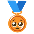 Bronzemedaille + bettelndes Gesicht