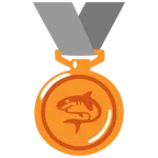 Bronzemedaille + Hai