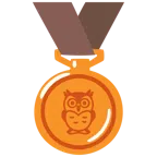 Bronzemedaille + Eule