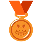 Bronzemedaille + Fuchs