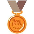 Bronzemedaille + Faultier