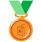 Bronzemedaille + Trinkpäckchen