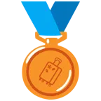 Bronzemedaille + Gepäck