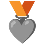 Bronzemedaille + graues Herz
