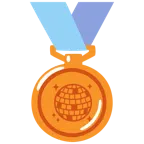 Bronzemedaille + Discokugel