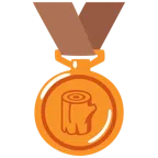 Bronzemedaille + Holz