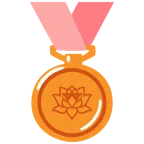 Bronzemedaille + Lotusblüte