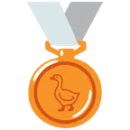 Bronzemedaille + Gans