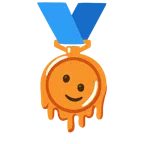 Bronzemedaille + schmelzendes Gesicht