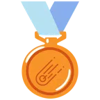 Bronzemedaille + Komet
