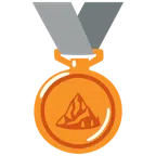Bronzemedaille + Berg