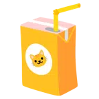เครื่องดื่มแบบกล่อง + หน้าแมว