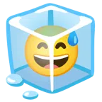 ก้อนน้ำแข็ง + ยิ้มเหงื่อตก