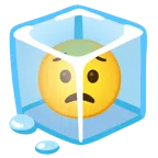 ก้อนน้ำแข็ง + หน้ากังวล