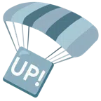 paracadute + pulsante UP!