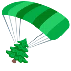 paracadute + albero sempreverde
