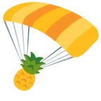 paracadute + ananas