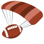 paracadute + football americano
