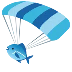 paracadute + pesce
