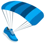 paracadute + scarpa sportiva