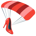 paracadute + scarpa con il tacco
