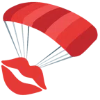 paracadute + impronta della bocca